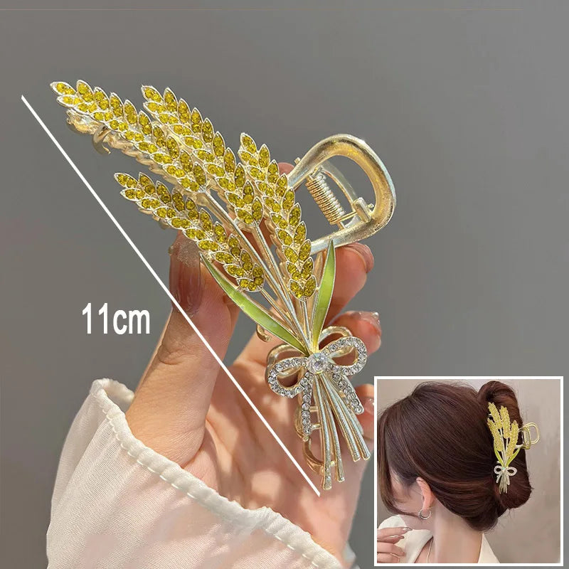 Flower Durian Shark Clip Hair Claw