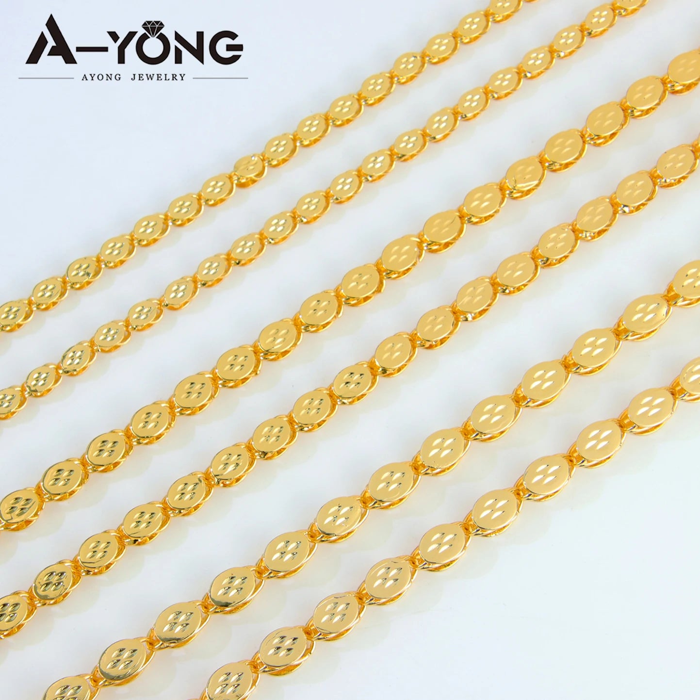 Arabic Wedding Long Gold Necklace