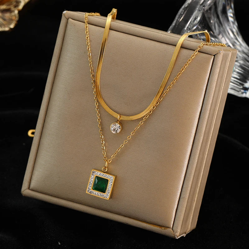 Gold Hollow Ball Pendant Choker Necklace