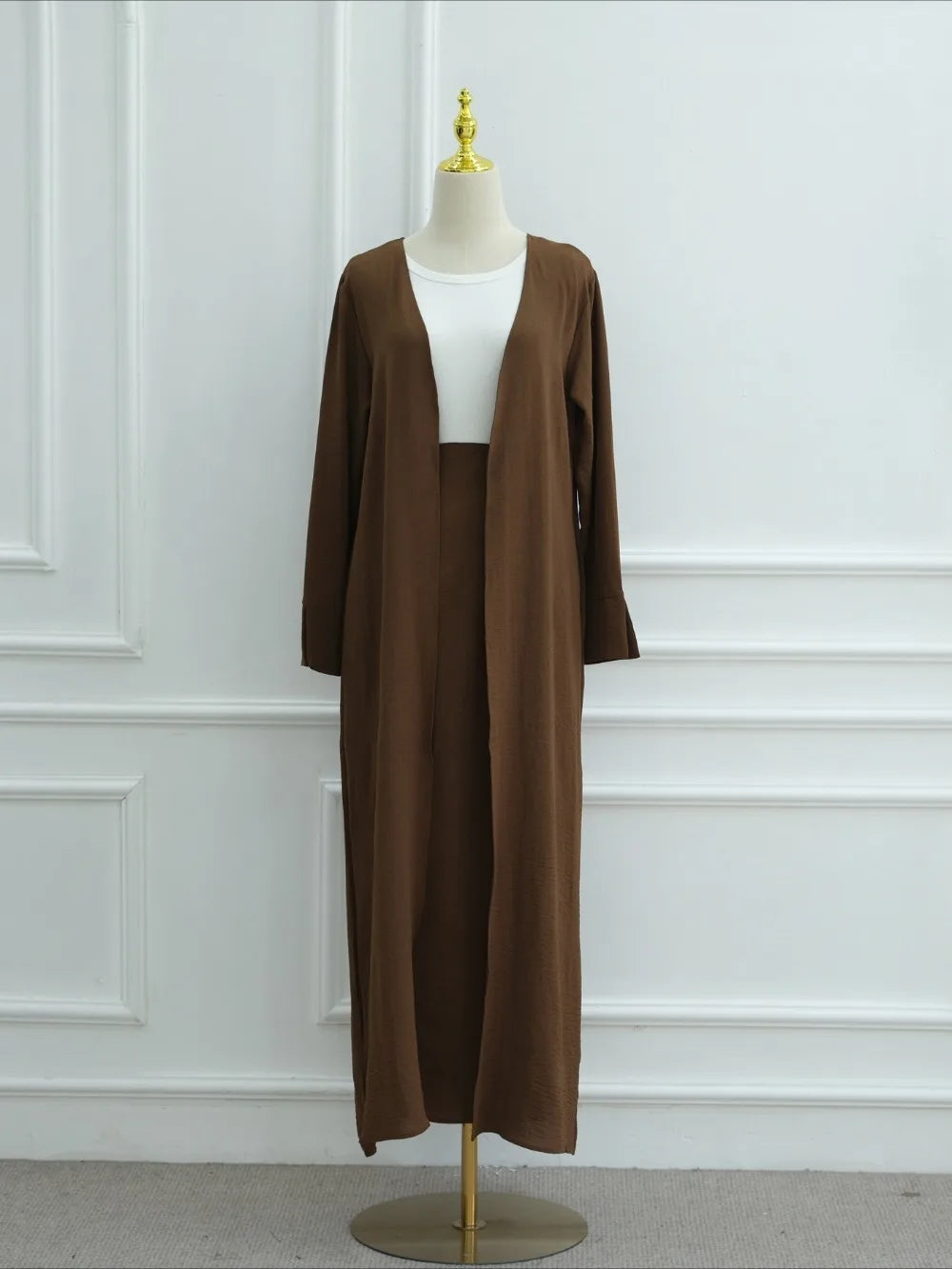 Dubai Abaya Cardigan & Skirt Set