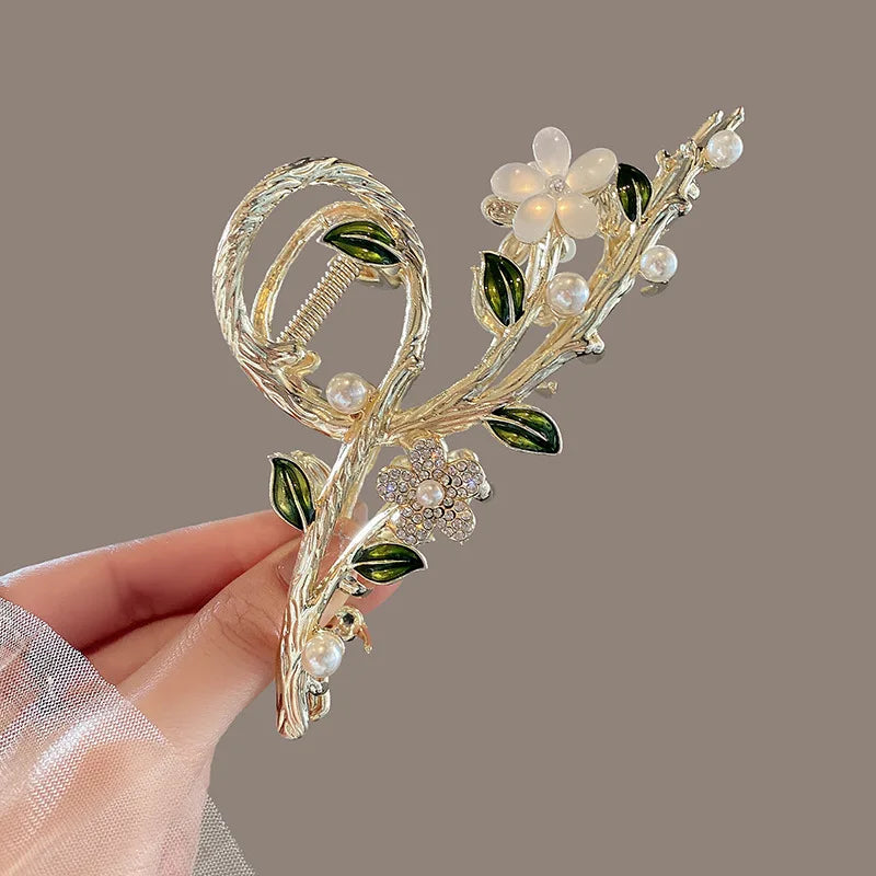 Flower Durian Shark Clip Hair Claw