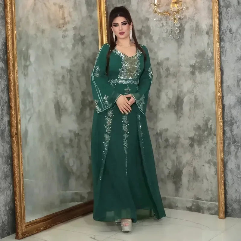 Luxury African Dubai Caftan Evening Party Abaya