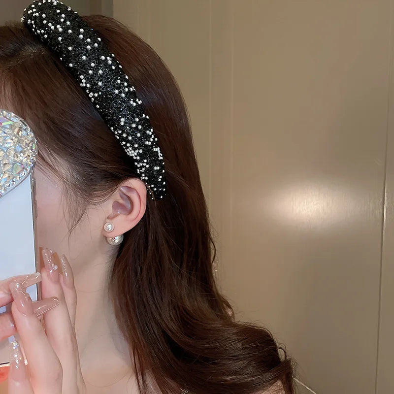 Rhinestone Pearl Wedding Headband