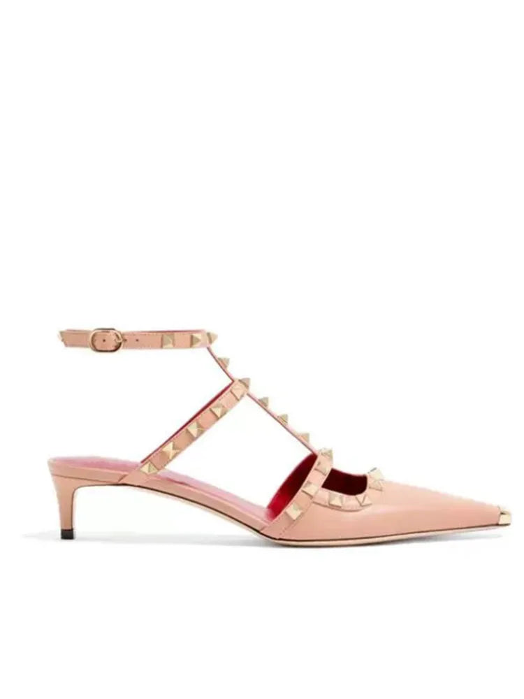 Chic Rivet Strap Sandals