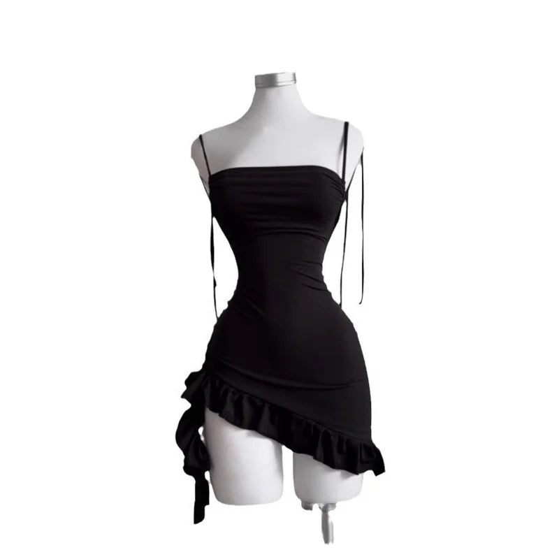 Strapless Hollow-Out Bodycon Mini Dress