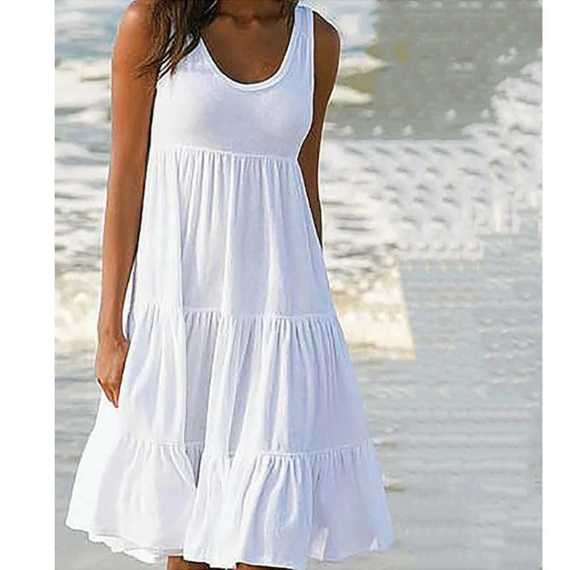 Boho Breeze Ruffle Dress