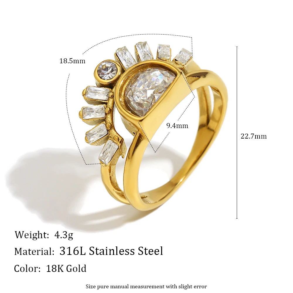 Golden Radiance Bridal Ring