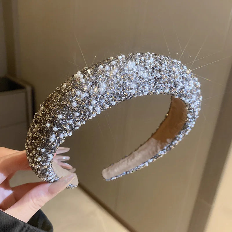 Rhinestone Pearl Wedding Headband