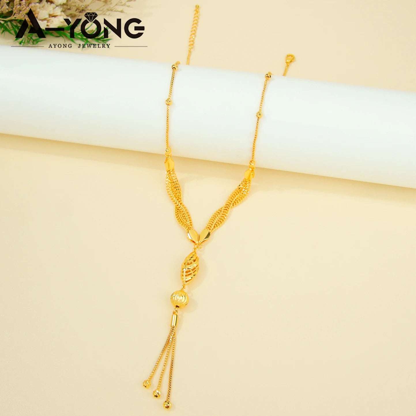 Royal Tassel Gold Necklace