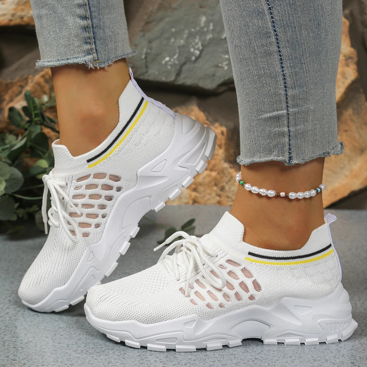 Women's Leopard Print Canvas Sneakers – Slip-On Casual Shoes