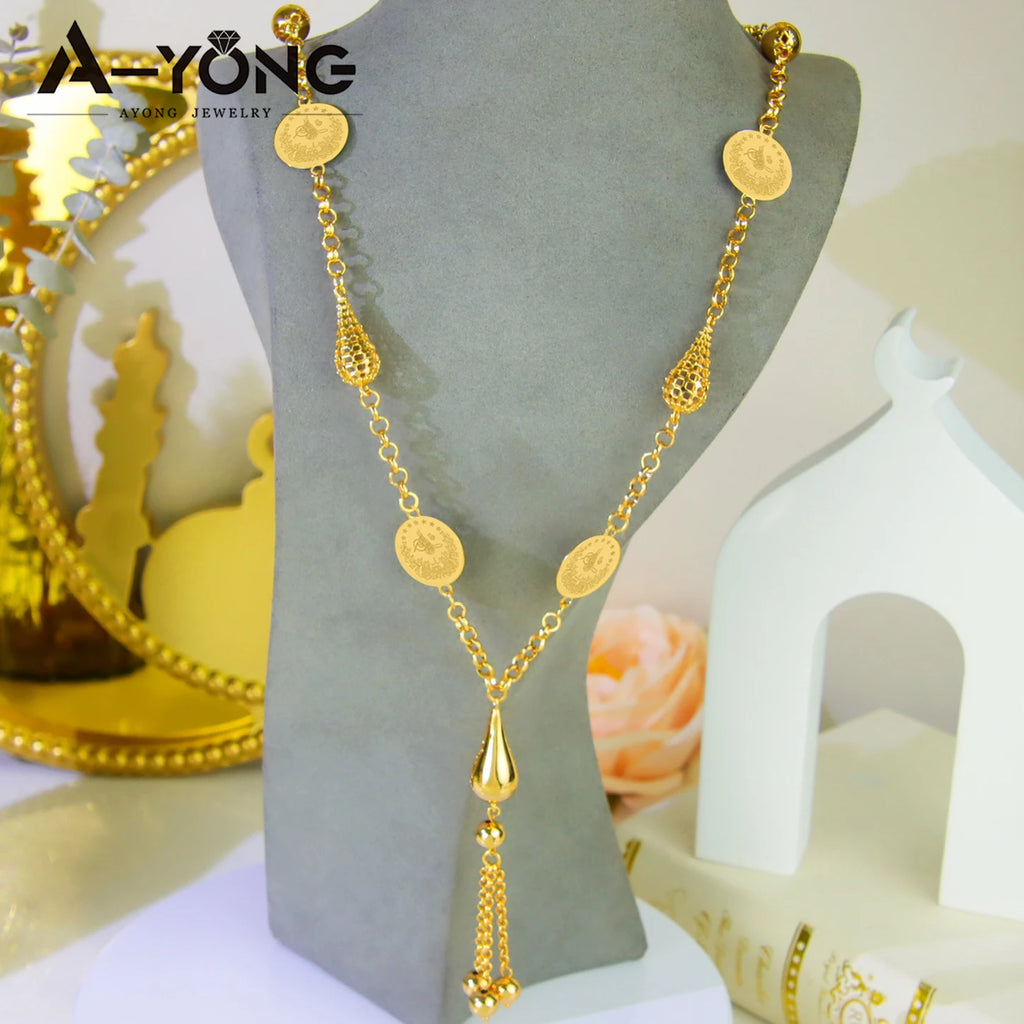Ottoman Gold Coins Bridal Necklace