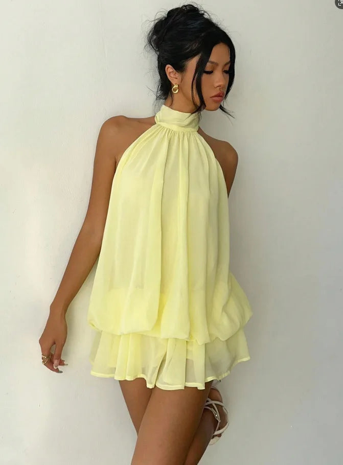 Seaside Grace Halter Dress