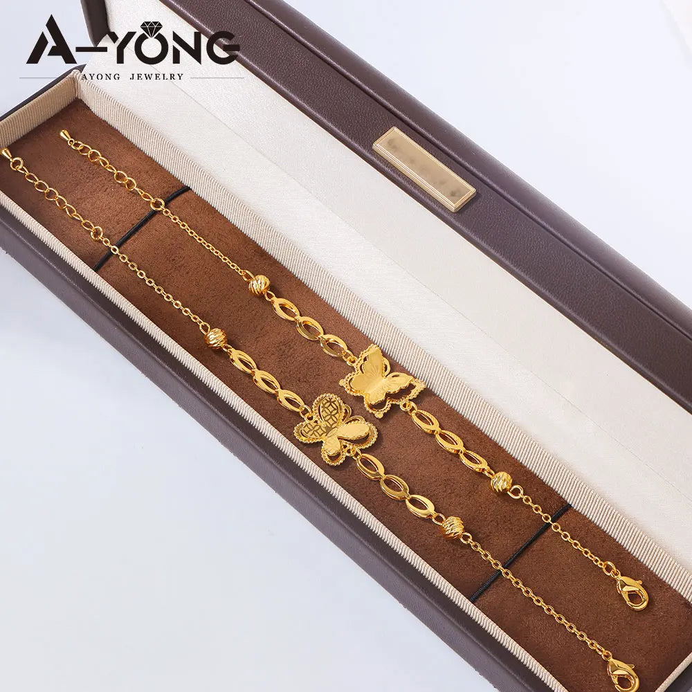 Golden Butterfly Tassel Bracelet