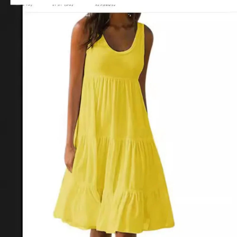 Boho Breeze Ruffle Dress
