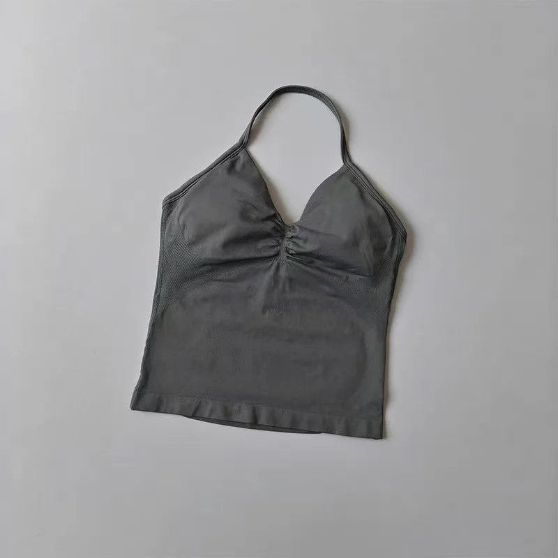 Halter Neck Sports Bra & Shorts Set