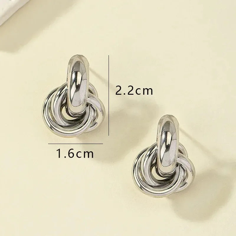 Chunky Knot Drop Earrings