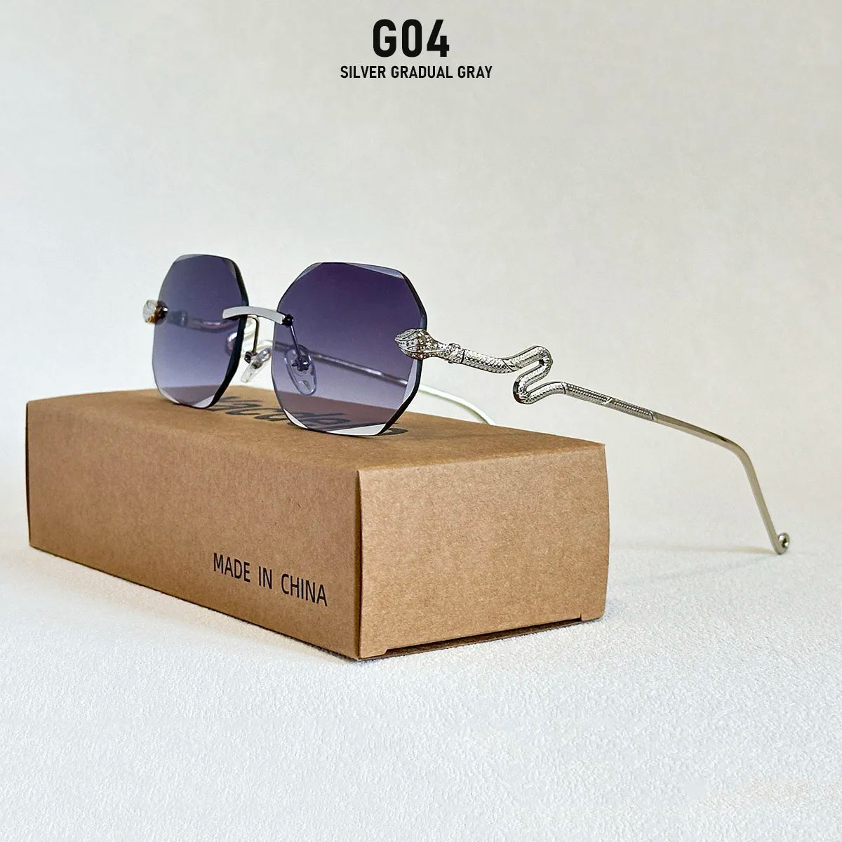 Luxury Sunglasses Women Designer Oculos UV400 protection Sunglasses Rimless Sunglass Vintage Lentes Vacation Outdoor Glasses New