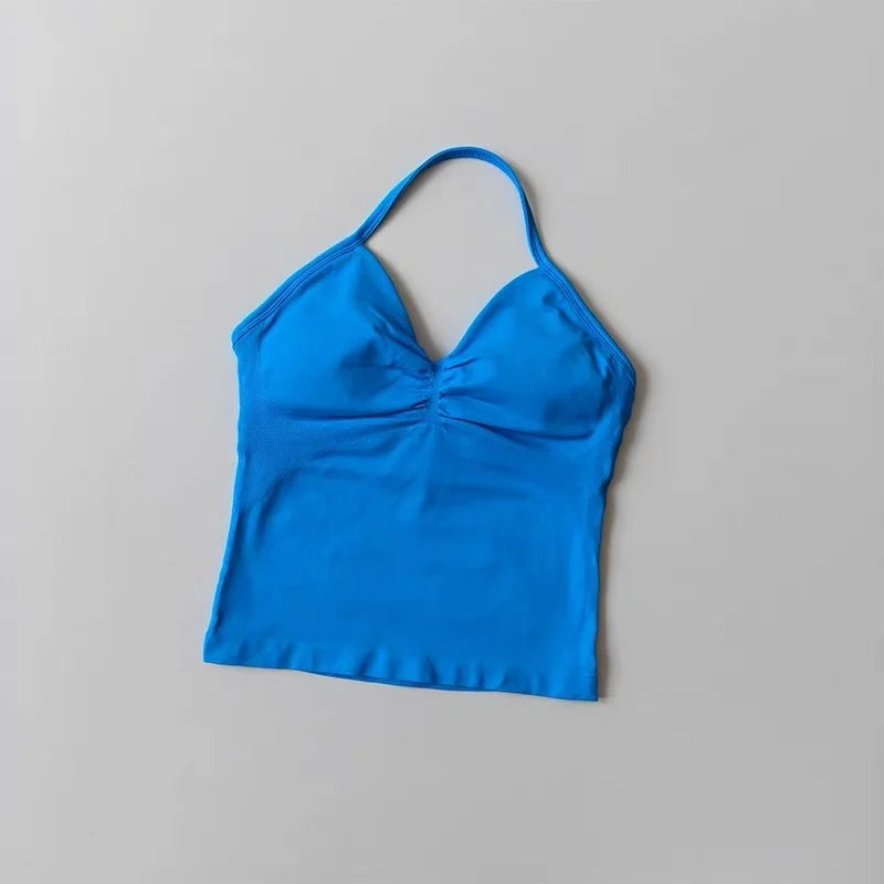 Halter Neck Sports Bra & Shorts Set