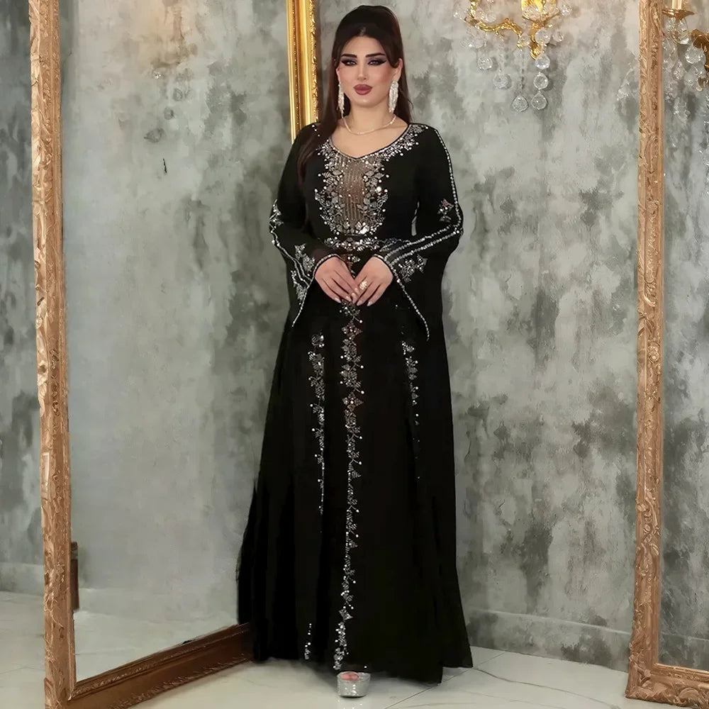 Luxury African Dubai Caftan Evening Party Abaya