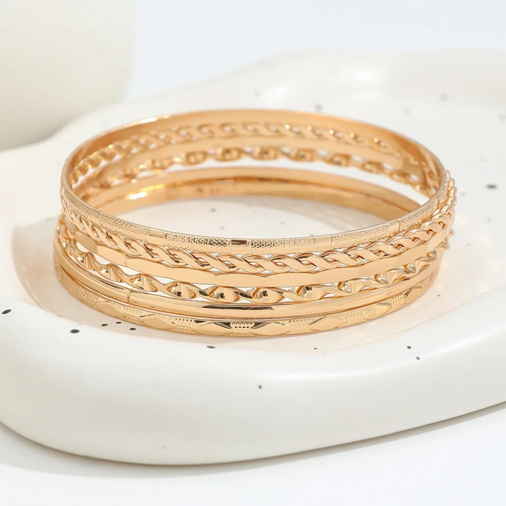 6Pcs/Set Vintage Elegance Bangle