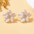 Golden Blossom Stud Earrings