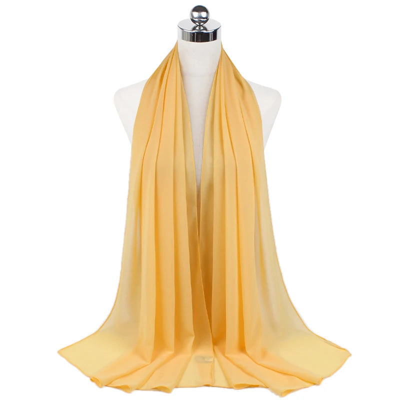 Signature Chiffon Hijab – Soft Lightweight Headscarf | 60 Colors