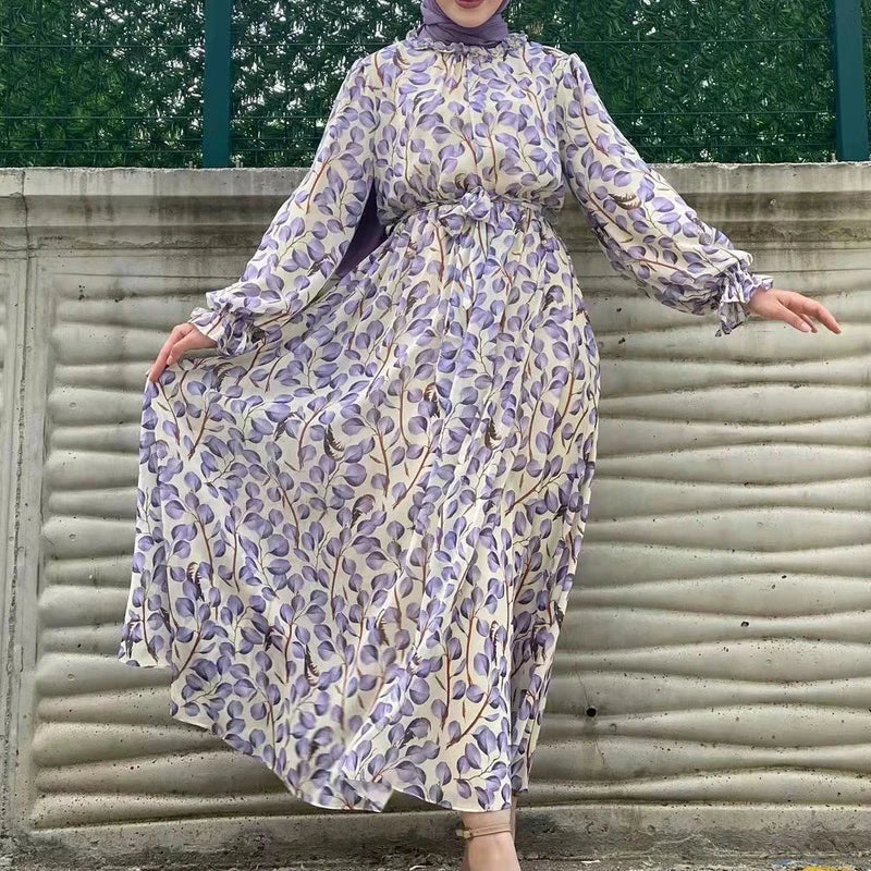 Chiffon Ramadan Dubai Luxury Abaya Dress