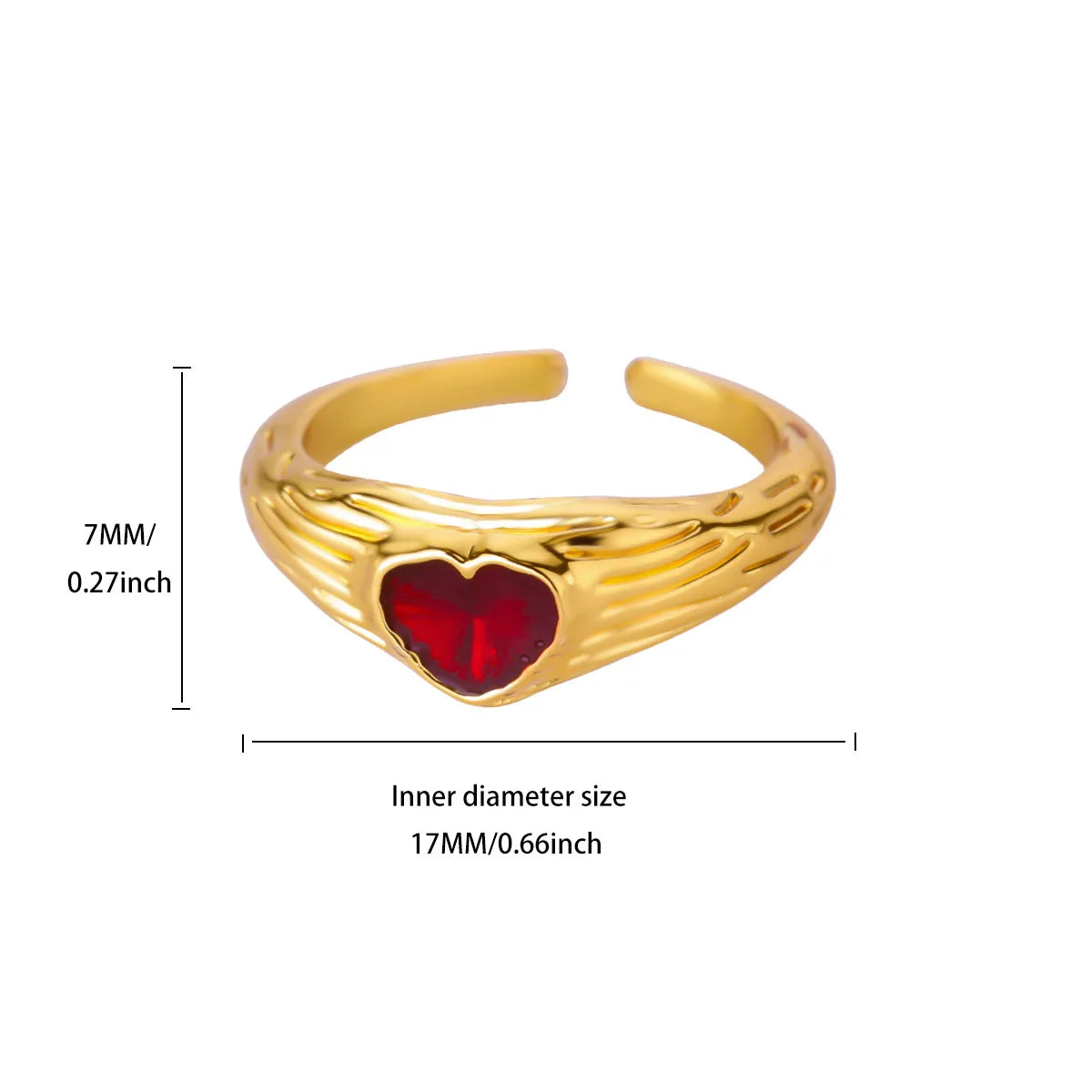 Stainless Steel Cross Flower Heart Ring 18K Gold-plated Anti Fading Rings Women Wedding Golden Jewelry Vacation Accessories Gift