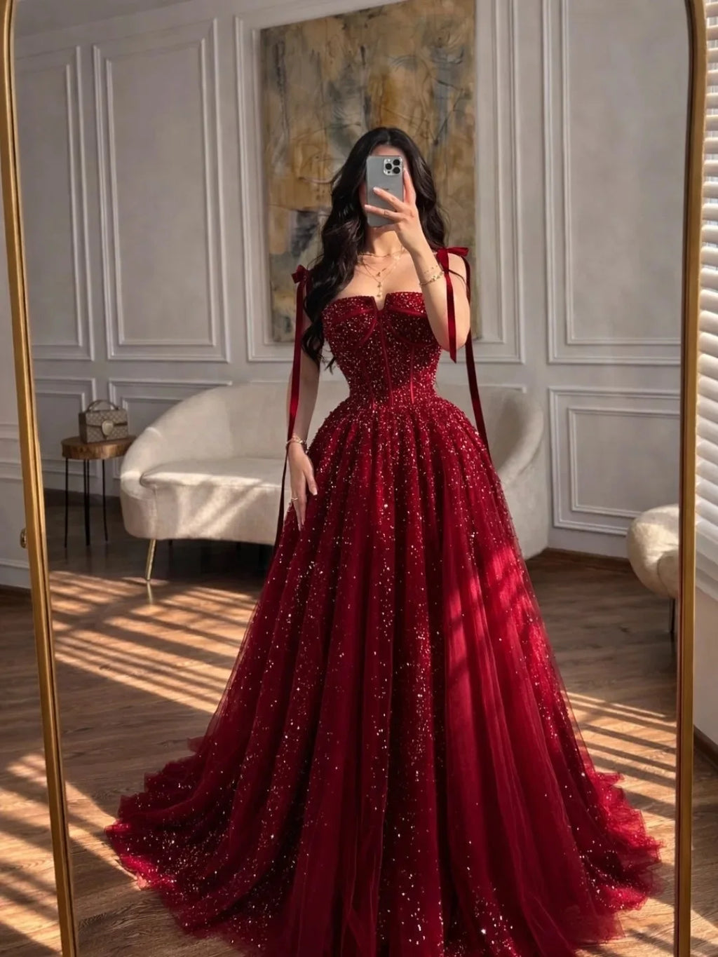 Celeste Strapless Tulle Gown