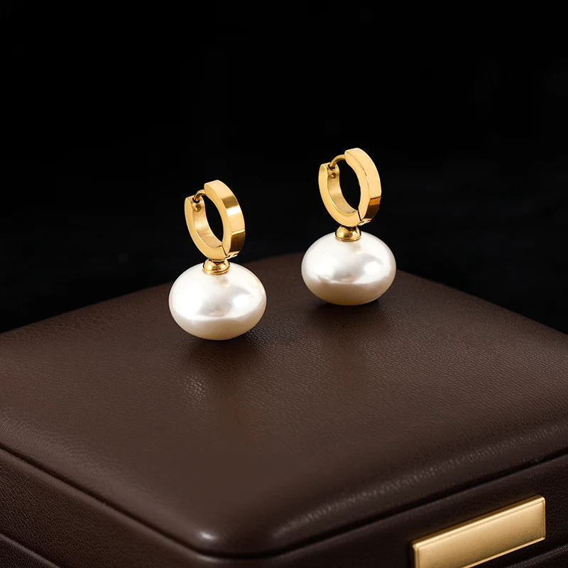 White Zirconia Drop Dangle Earrings