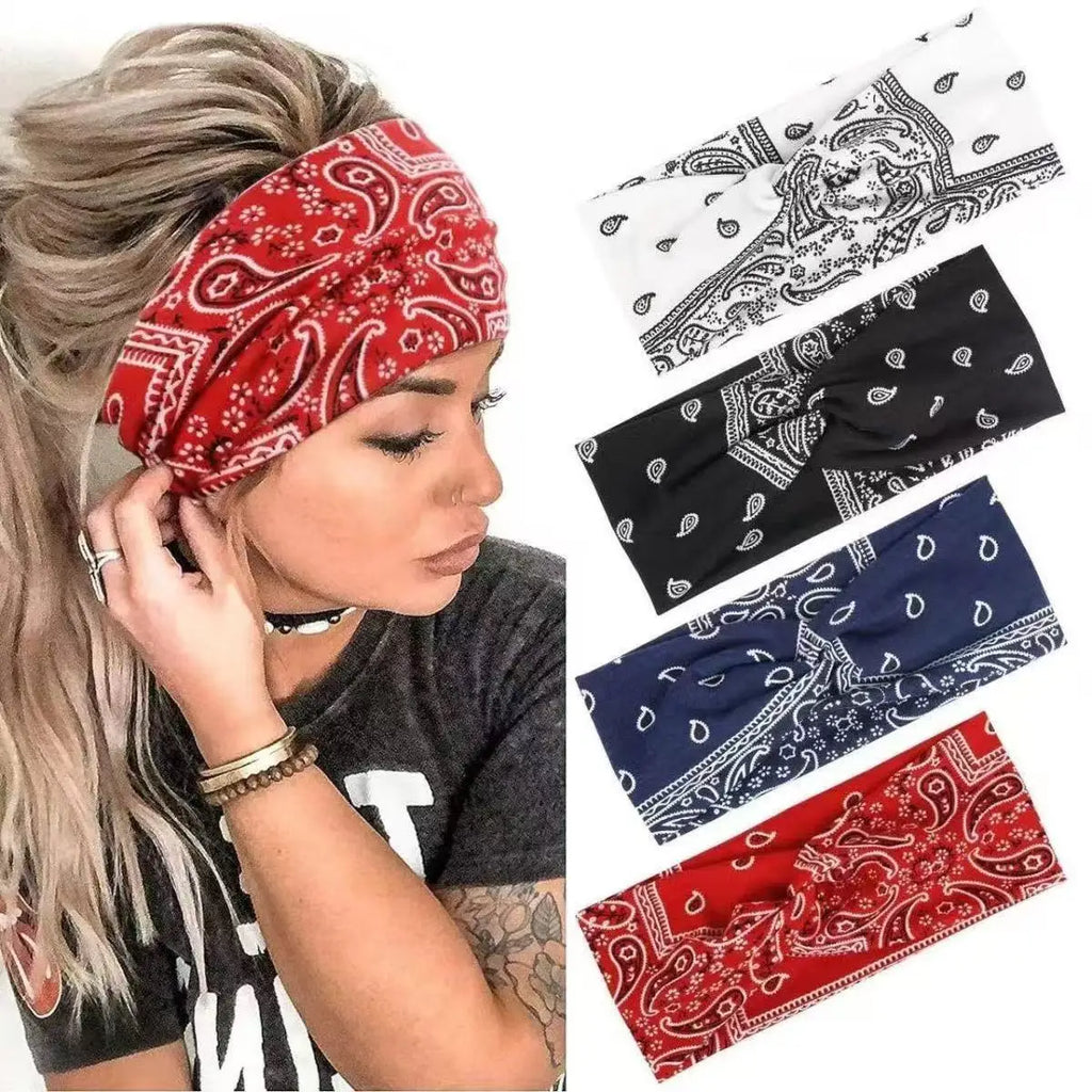 Bohemian Print Wide Headband