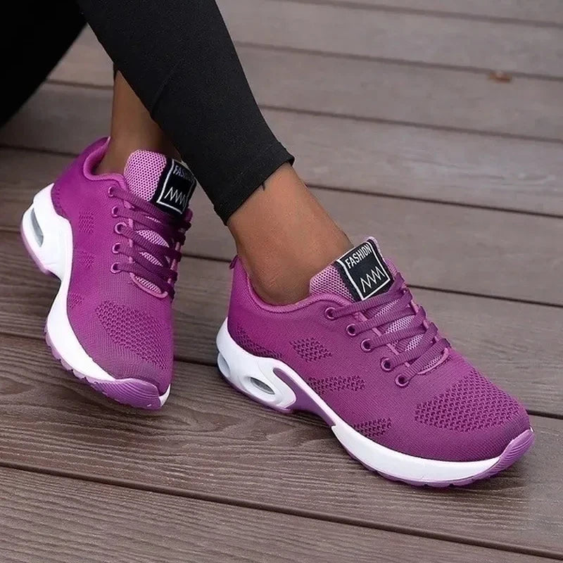 Women's Breathable Running Shoes – Air Mesh Fitness Sneakers