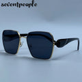 Oversized Square Sunglasses Women Big 2026 Luxury Designer Gradient Brown Sun Glasses Retro Female Travelling Eyewear Shades