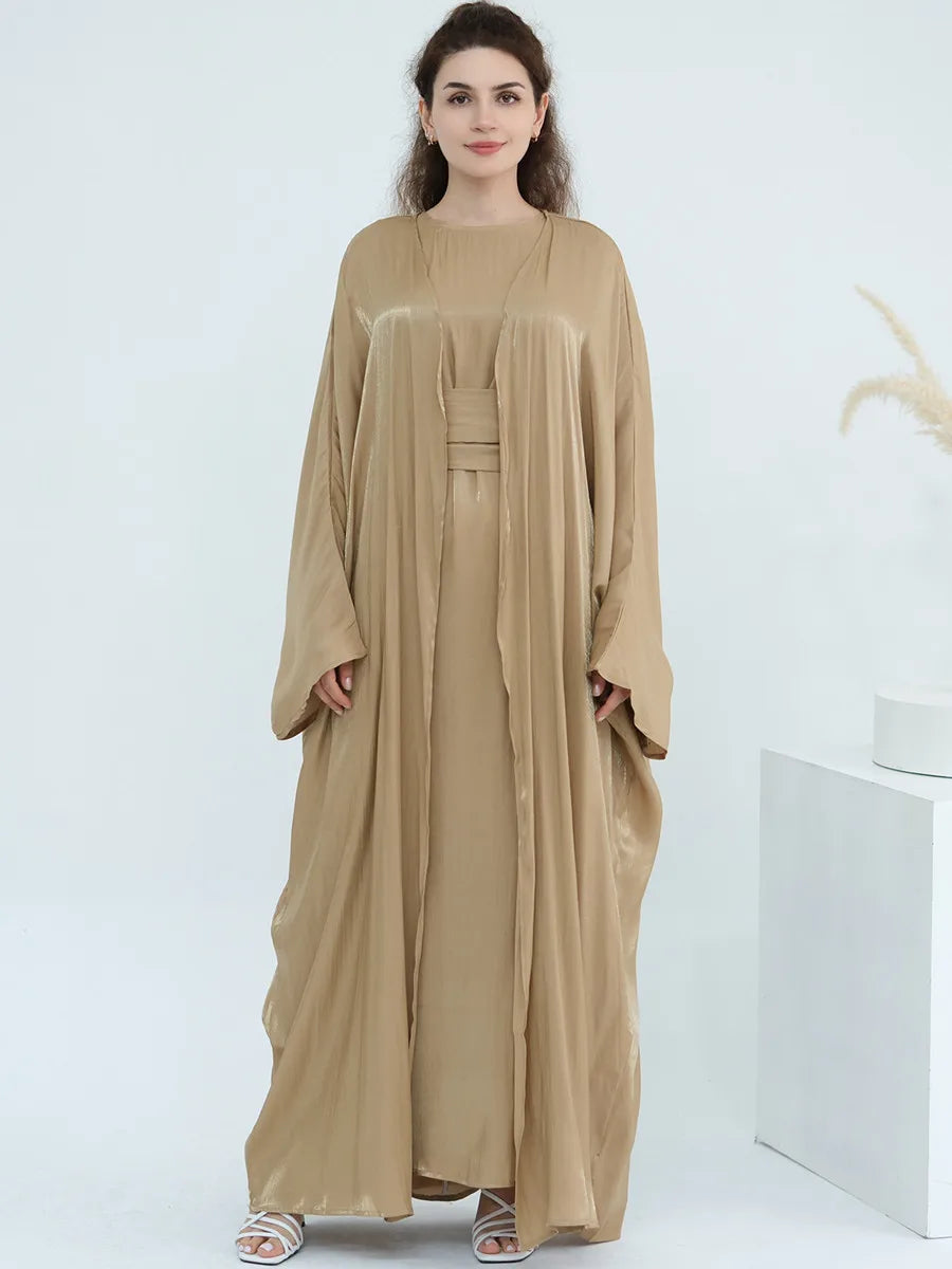 Arabic Kimono Cardigan Abaya Set