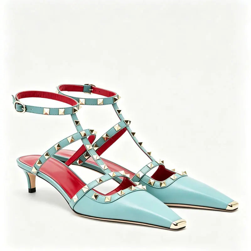 Chic Rivet Strap Sandals
