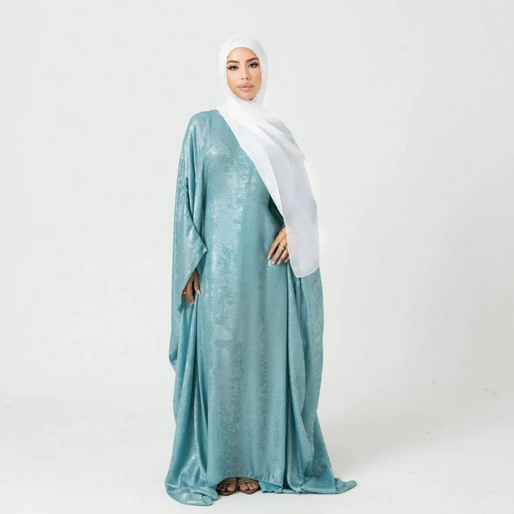 Butterfly Batwing Shiny Kaftan Abaya