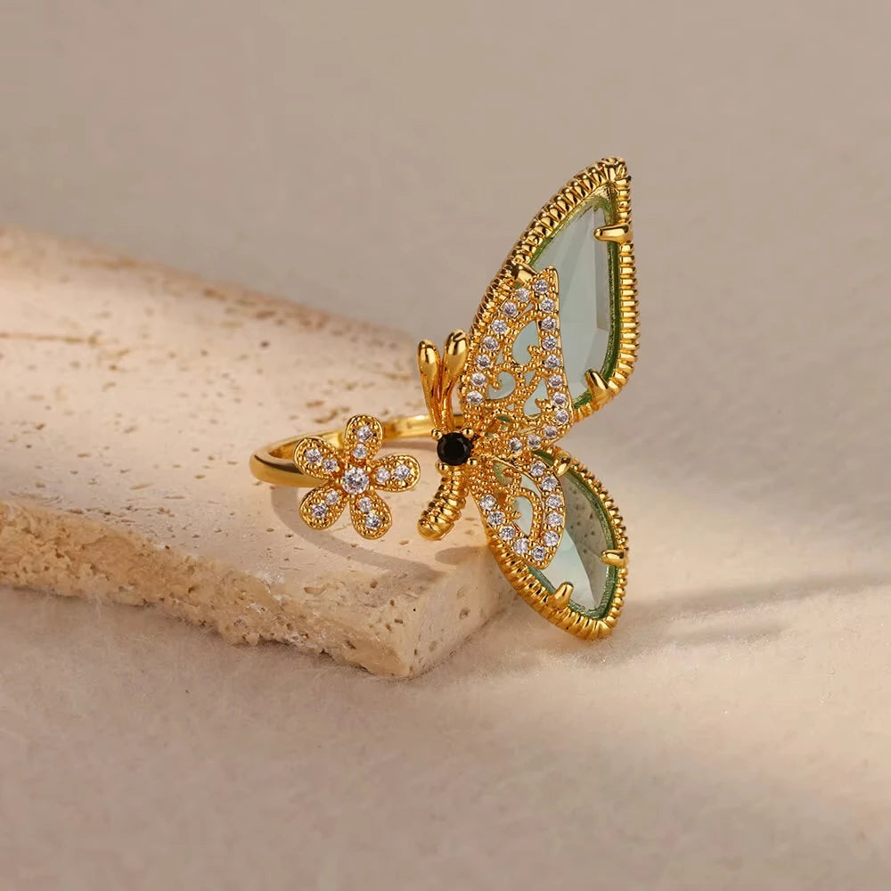 Vintage Blue Zircon Ring