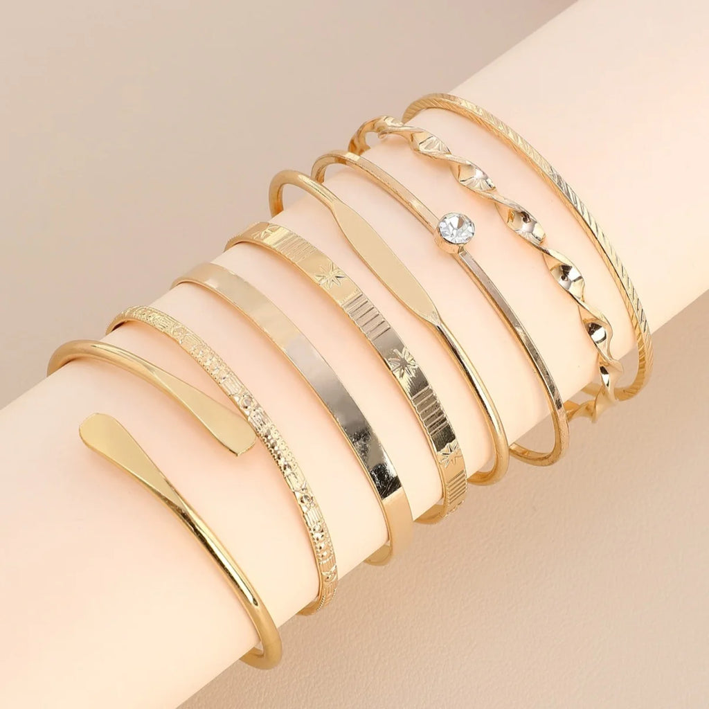 8pcs/set Urban Edge Bangle