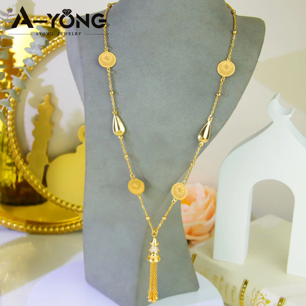 Ottoman Gold Coins Bridal Necklace