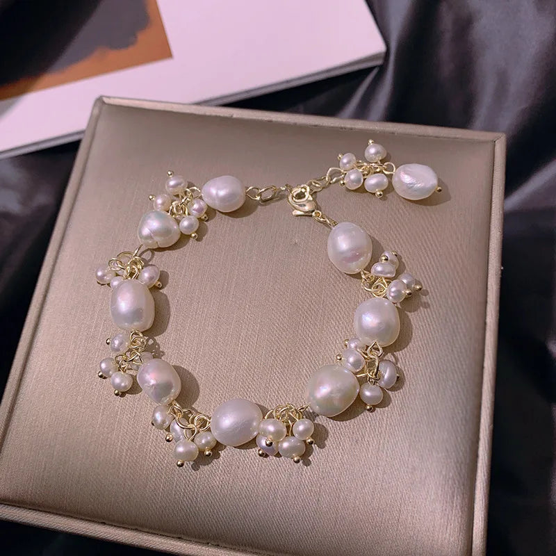 Baroque Pearl Gold Bracelet