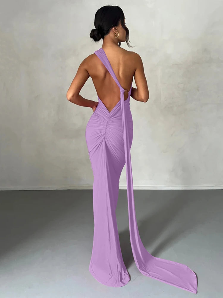 Aurora One-Shoulder Maxi Dress