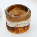 3Pcs/Set Vintage Resin Bangle