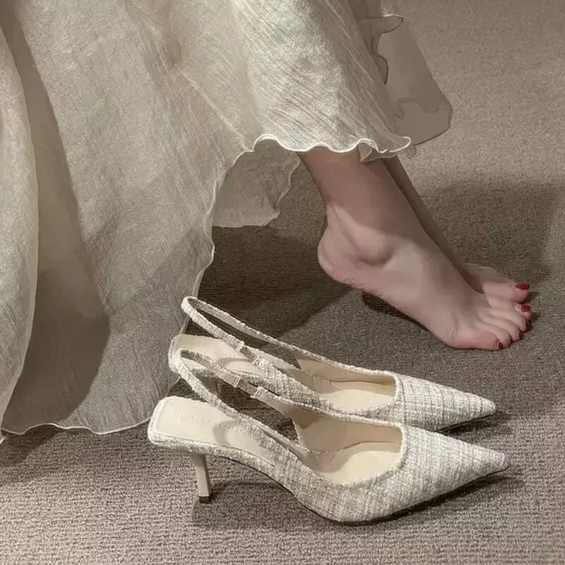 Knitted Platform Stiletto Sandals