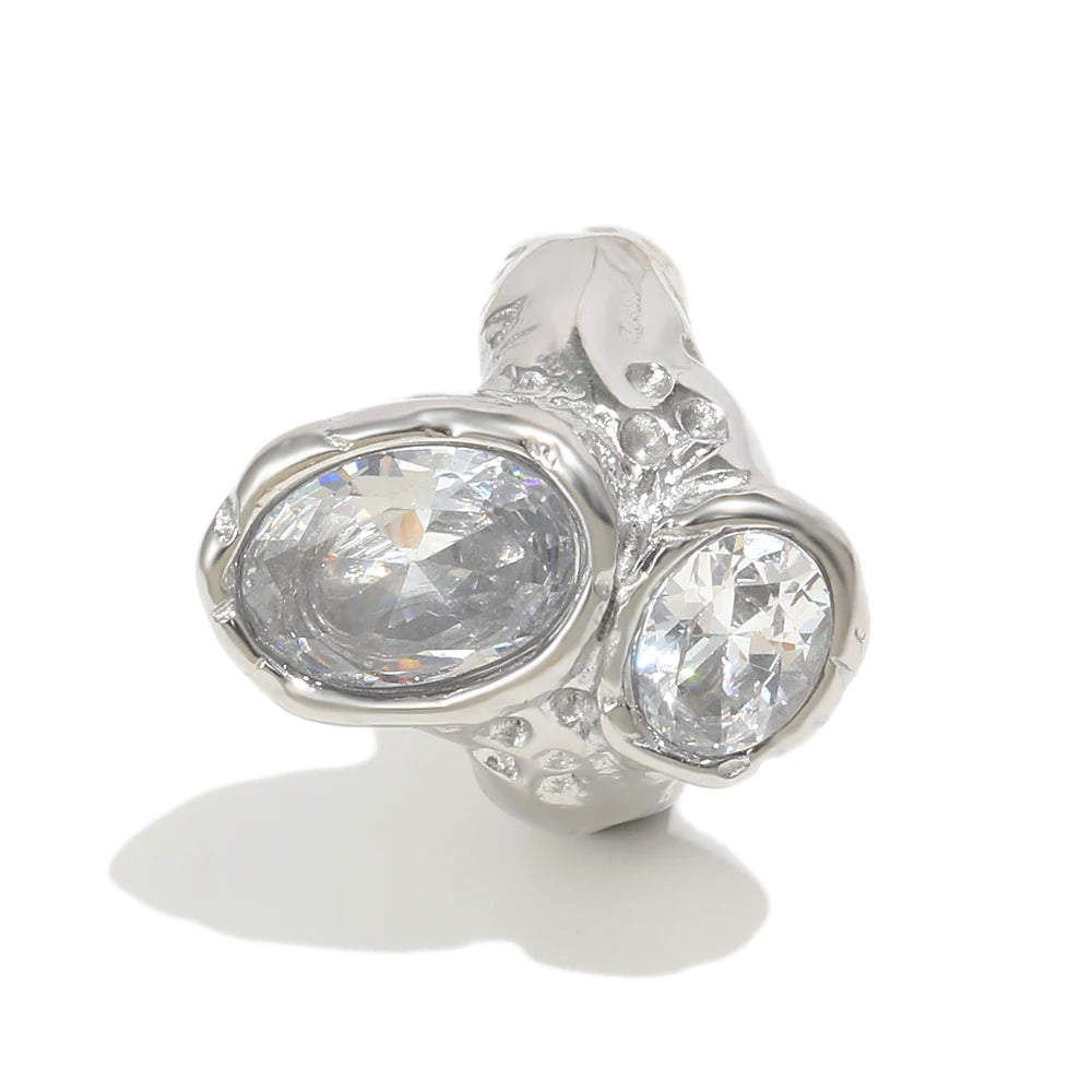 Modern Twist Stainless Steel Ring
