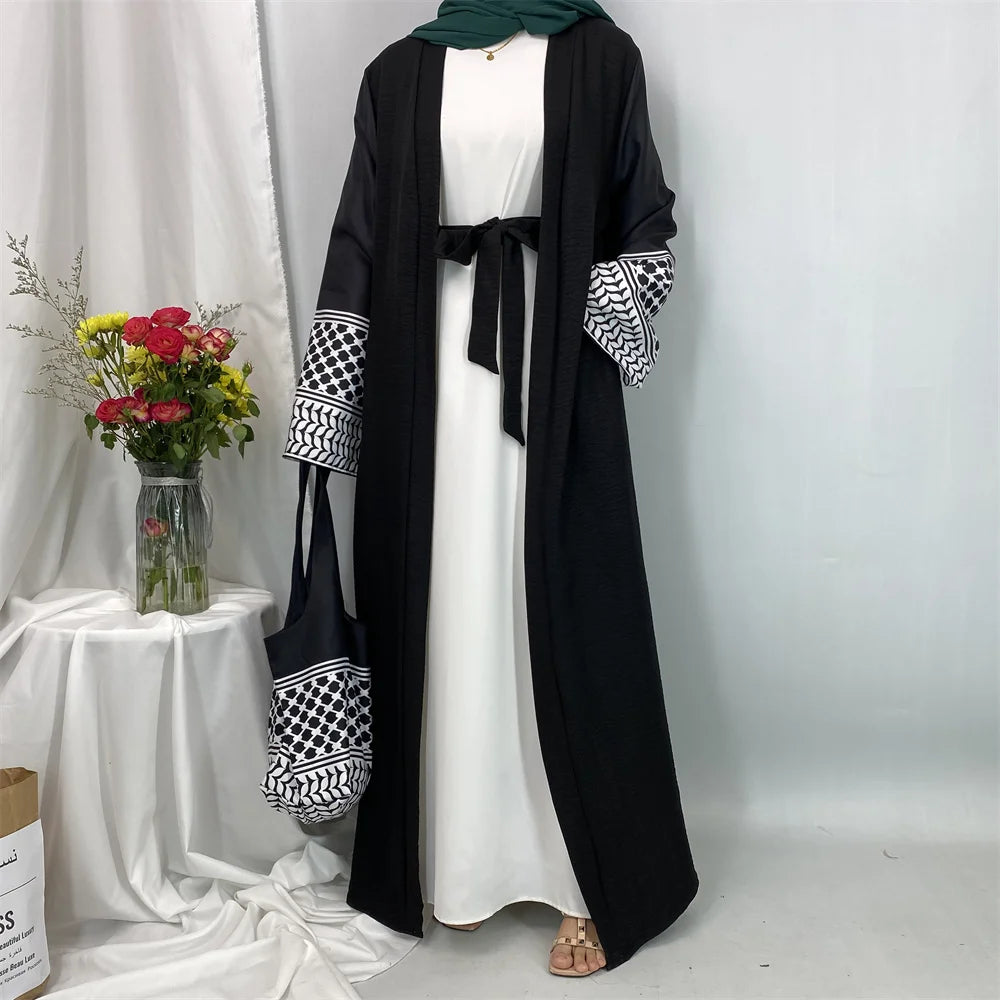 Arab Cardigan Robe with Mini Bag