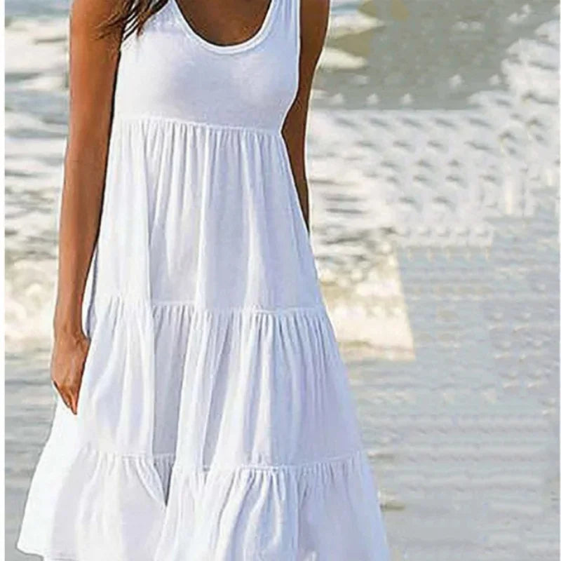 Boho Breeze Ruffle Dress