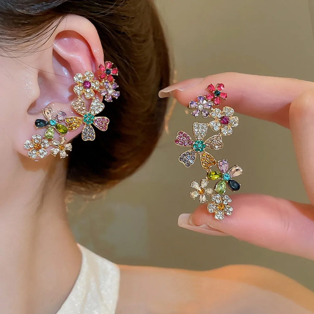 Colourful Flower Stud Earrings