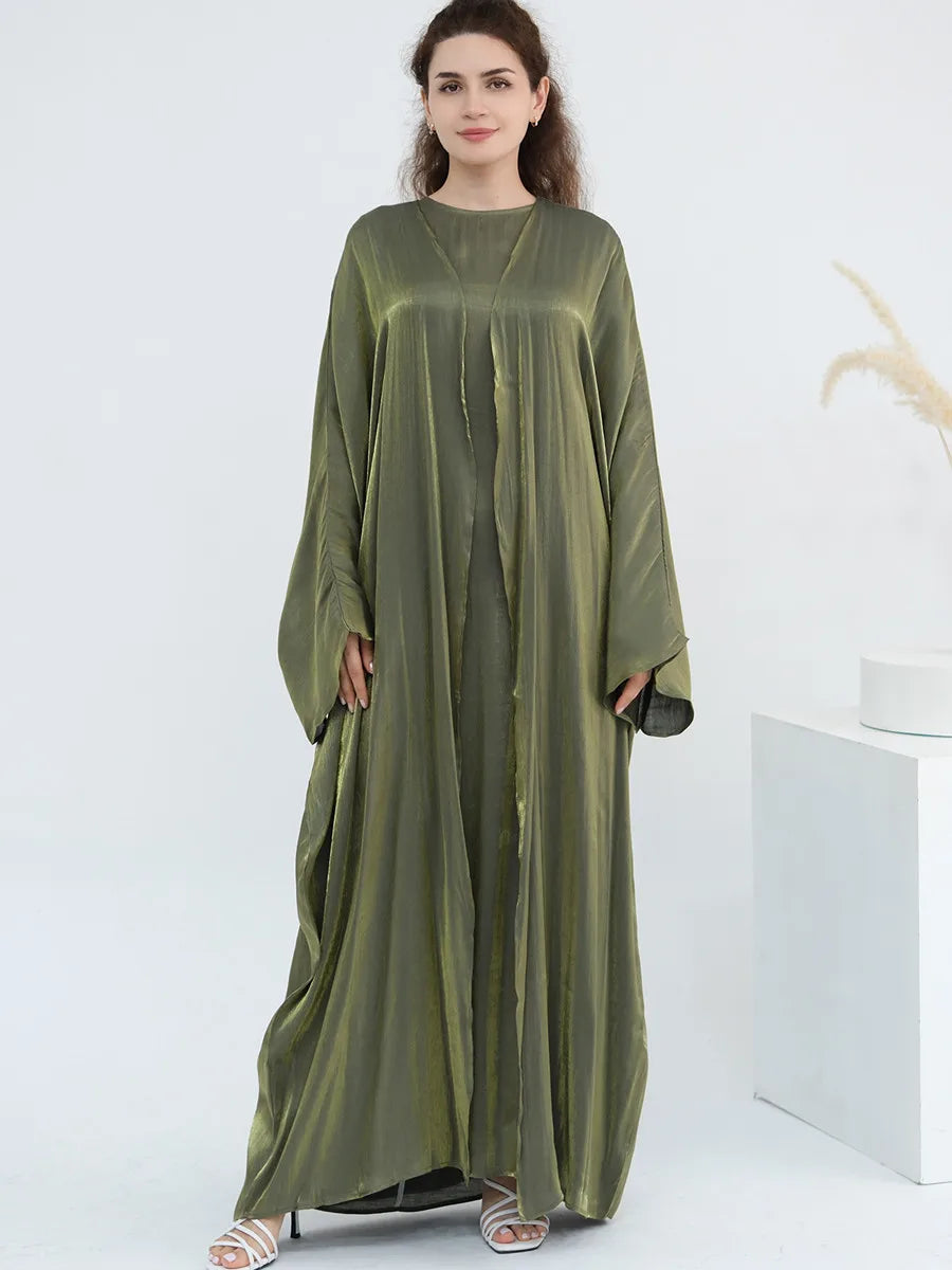 Arabic Kimono Cardigan Abaya Set