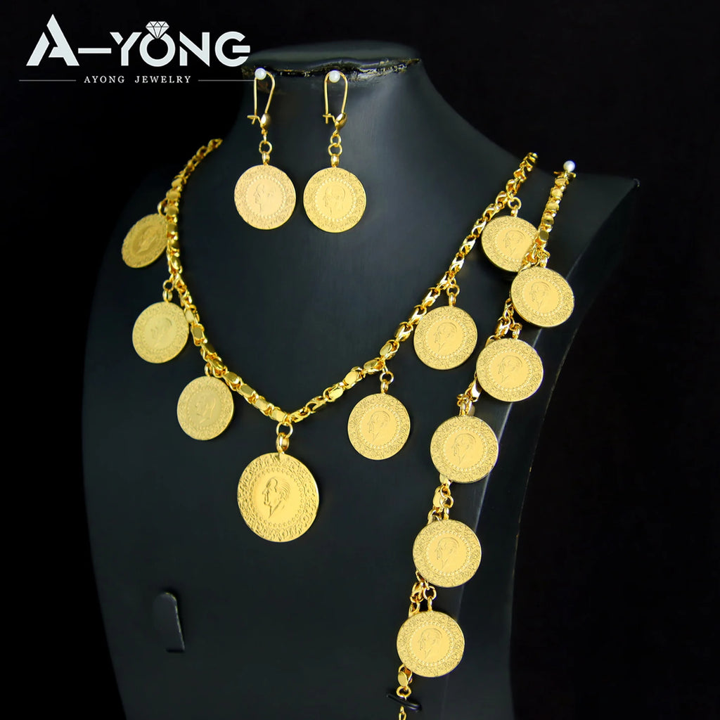 Nigeria Wedding Gold Coins Jewellery Set II