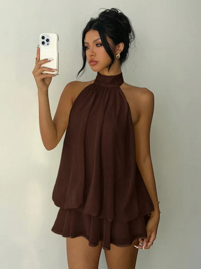 Seaside Grace Halter Dress